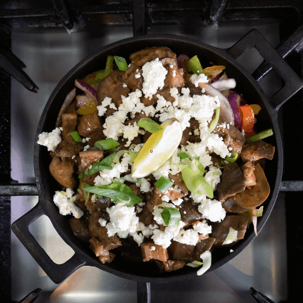 Fajita Rajas Barbados de Berenjenacatering bij Popo Utrecht