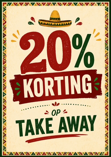 20% korting op Take Away